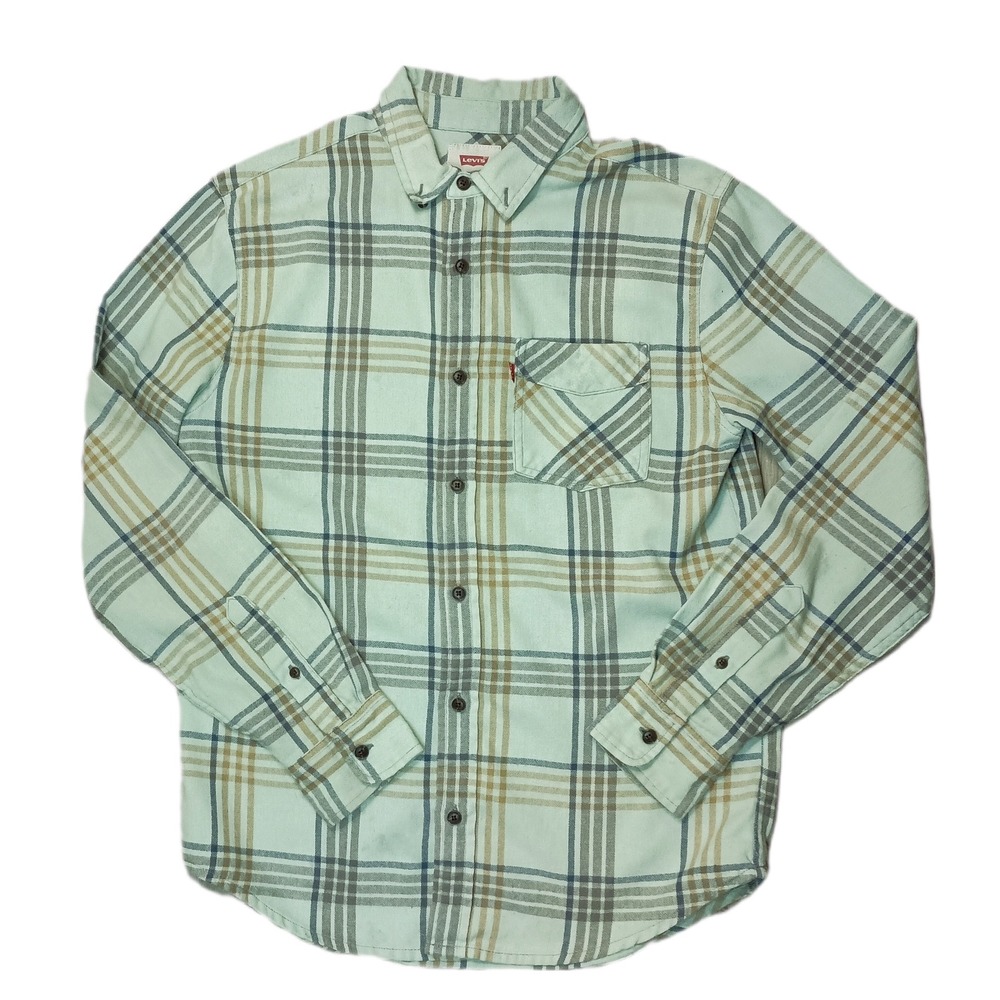 Levis Button‎ Front Forber Plaid Shirt SKUM041
